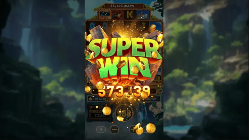 Mega Rampage - a big win in the base game